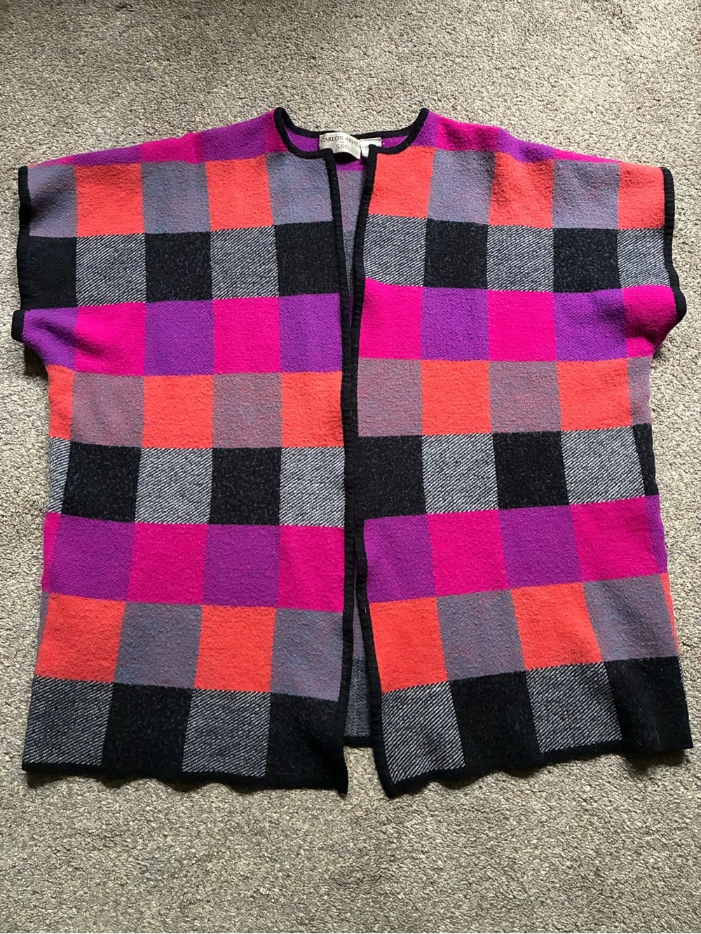 Vintage Open Front Sweater (M)